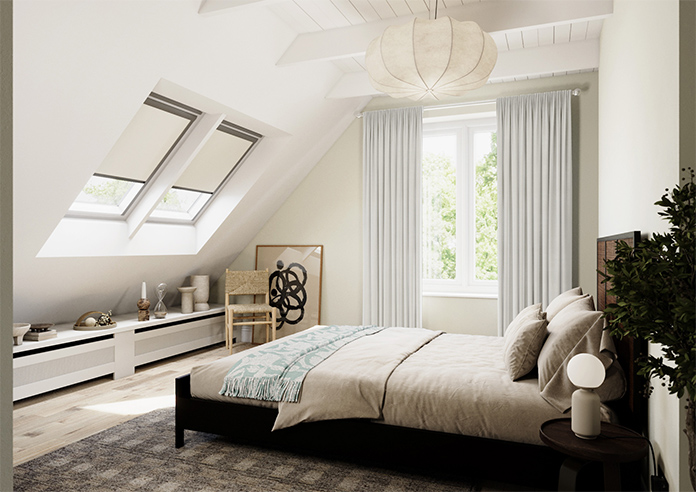 Luxe Velvet (Blackout) Pencil Pleat, Stone - Ready Made Curtains - Image 8